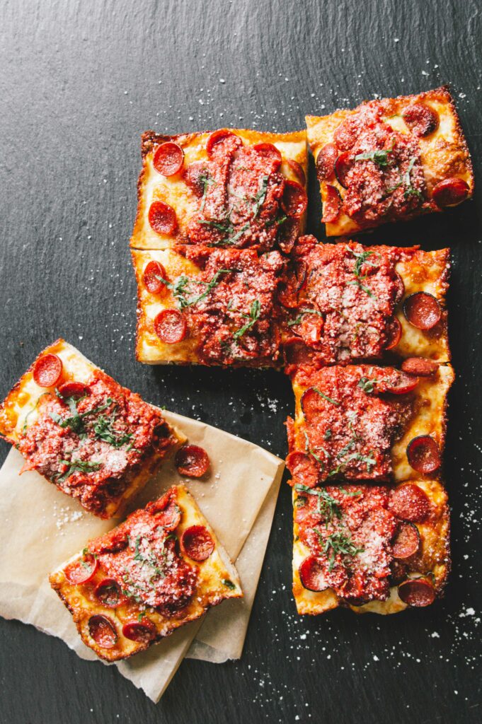 Detroit style pizza Gonnella